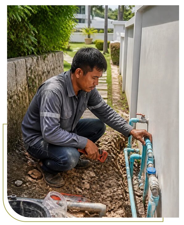 Подключение воды на Пхукете для клиентов из Комсомольска-на-Амура под ключ